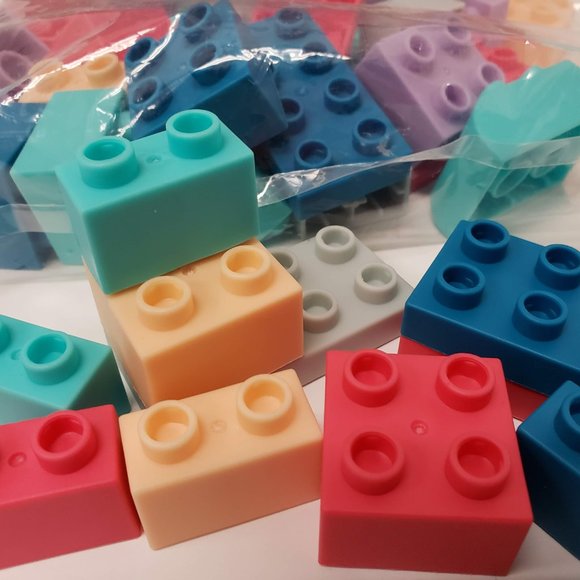 New 48pc Mini Soft Building Bricks - Picture 16 of 16